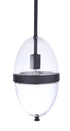 Craftmade Sivo 1 Light Outdoor Pendant in Midnight Model: ZA3511-MN