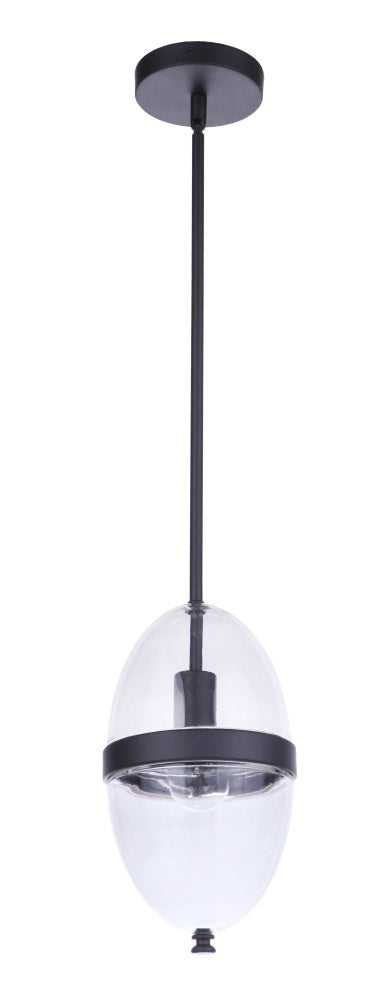 Craftmade Sivo 1 Light Outdoor Pendant in Midnight Model: ZA3511-MN