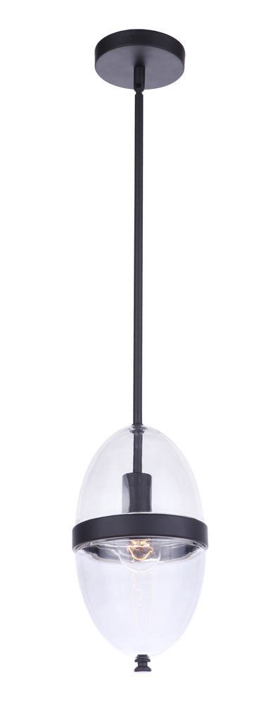 Craftmade Sivo 1 Light Outdoor Pendant in Midnight Model: ZA3511-MN