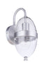 Craftmade Sivo 1 Light Small Outdoor Wall Lantern in Satin Aluminum Model: ZA3504-SA