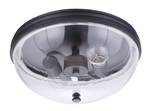 Craftmade Sivo 2 Light Outdoor Flush Mount in Midnight Model: ZA3537-MN