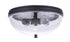 Craftmade Sivo 2 Light Outdoor Flush Mount in Midnight Model: ZA3537-MN
