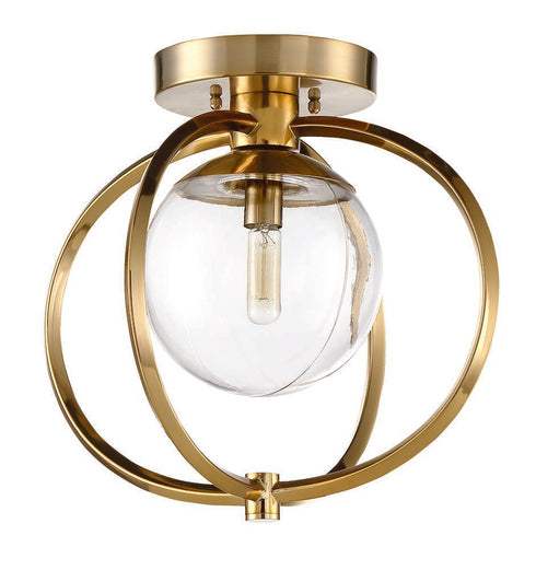 Craftmade Solar Powered Piltz 1 Light Semi Flush in Polished Nickel Model: 45551-PLN
