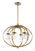 Craftmade Solar Powered Piltz 6 Light Chandelier in Polished Nickel Model: 45526-PLN