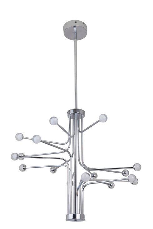 Craftmade Solis 16 Light 16 Arm LED Chandelier in Chrome Finish Model: 43016-CH-LED