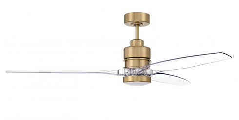 Craftmade Sonnet WiFi 60 60 Inch Sonnet WiFi in Satin Brass With Clear Acrylic Blades Model: SONWF60SB3-CAP