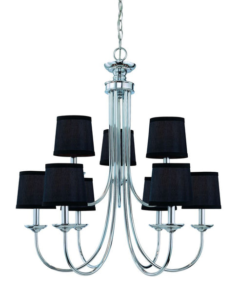 Craftmade Spencer 9 Light Chandelier in Chrome Finish Model: 26129-CH