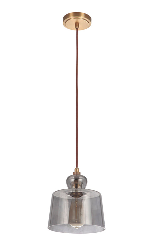 Craftmade State House 1 Light Mini Pendant in Vintage Brass Finish Model: P834VB1