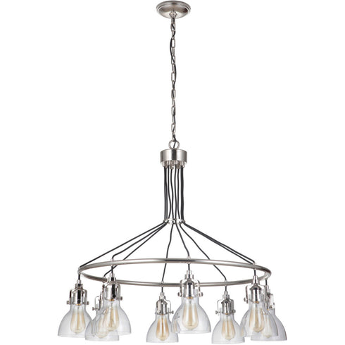 Craftmade State House 8 Light Chandelier in Polished Nickel Model: 51228-PLN