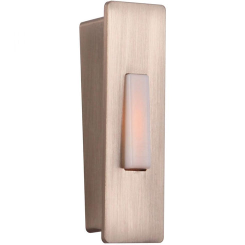 Craftmade Surface Mount LED Lighted Push Button Wedged in Brushed Polished Nickel Model: PB5006-BNK