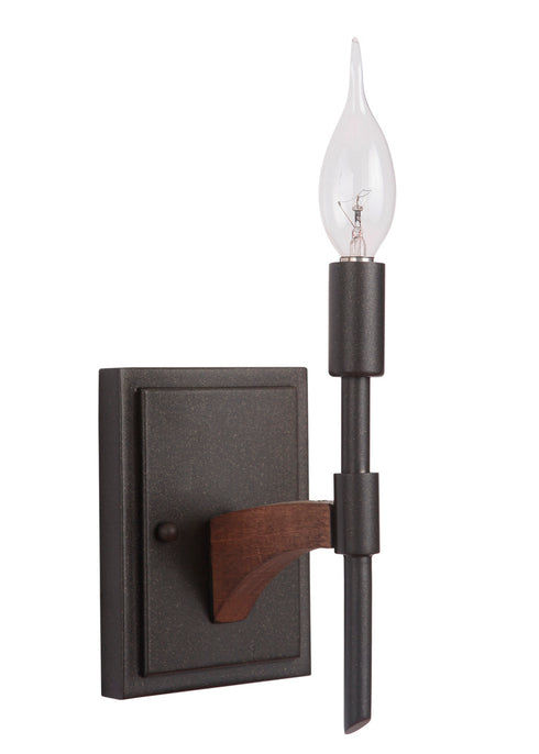 Craftmade Tahoe 1 Light Wall Sconce in Espress Whiskey Barrel Finish Model: 40361-ESPWB