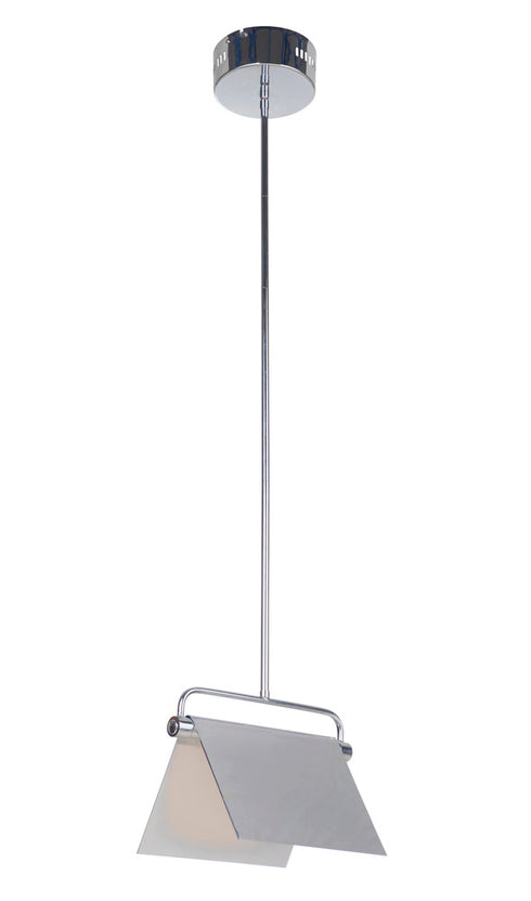 Craftmade Tente 1 Light LED Pendant in Chrome Finish Model: 49590-CH-LED