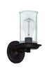 Craftmade Thornton 1 Light Wall Sconce in Aged Bronze Brushed Model: 36161-ABZ