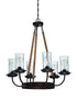 Craftmade Thornton 6 Light Chandelier in Aged Bronze Brushed Model: 36126-ABZ