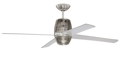 Craftmade Torbeau 52 Inch Ceiling Fan With Blades LED light Kit in Brushed Polished Nickel Finish Model: TOR52BNK4