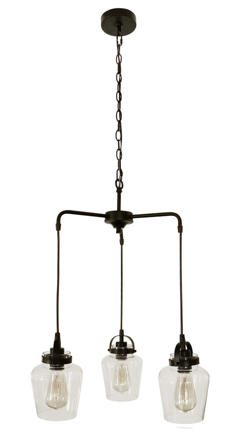 Craftmade Trystan 3 Light Chandelier in Brushed Polished Nickel Finish Model: 53523-BNK