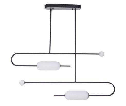 Craftmade Tuli LED Island in Flat Black Model: 53874-FB-LED