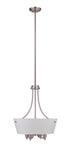 Craftmade Tyler 4 Light Foyer in Brushed Polished Nickel Finish Model: 50234-BNK-WG
