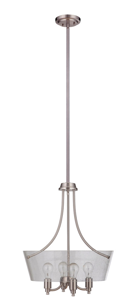 Craftmade Tyler 4 Light Foyer in Brushed Polished Nickel Finish Model: 50234-BNK-WG