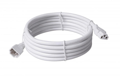 Craftmade Undercabinet Light Bars 72 Inch Connector Cord in White Finish Model: CUC10-XT72-W