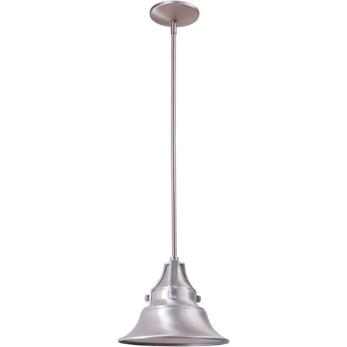 Craftmade Union 1 Light Small Outdoor Pendant in Satin Aluminum Model: Z4401-SA