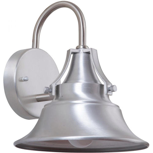 Craftmade Union 1 Light Small Outdoor Wall Mount in Satin Aluminum Model: Z4404-SA