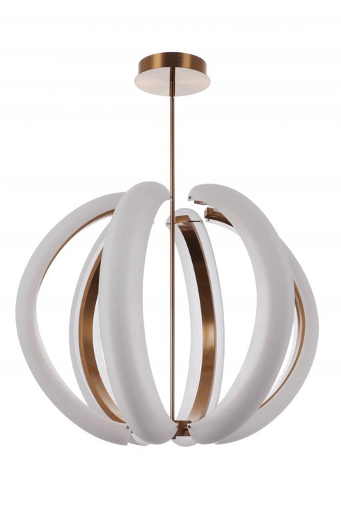 Craftmade Unwind Large LED Pendant in Flat Black Model: 58891-FB-LED