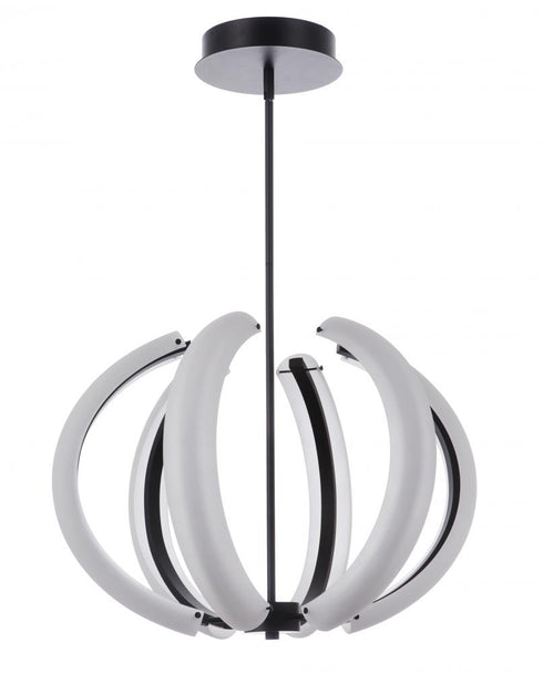Craftmade Unwind Small LED Pendant in Flat Black Model: 58890-FB-LED