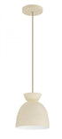 Craftmade Ventura Dome 1 Light Mini Pendant in Baked Clay Model: 59191-BCY