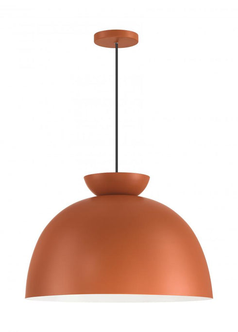 Craftmade Ventura Dome 1 Light Pendant in Baked Clay Model: 59192-BCY
