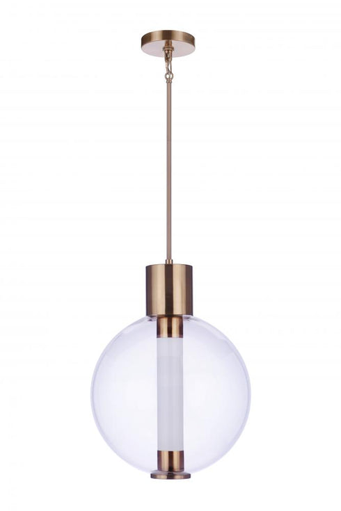Craftmade Watson 1 Light LED Pendant in Satin Brass Model: P995SB-LED