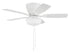 Craftmade Wheeler 42 2-Light Bowl 42 Inch Wheeler 2 Light Bowl in Brushed Polished Nickel With Driftwoo Walnut Blades Model: WHL42BNK5C1