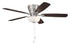 Craftmade Wheeler 52 2-Light Bowl 52 Inch Wheeler 2 Light Bowl in Brushed Polished Nickel With Driftwoo Walnut Blades Model: WHL52BNK5C1