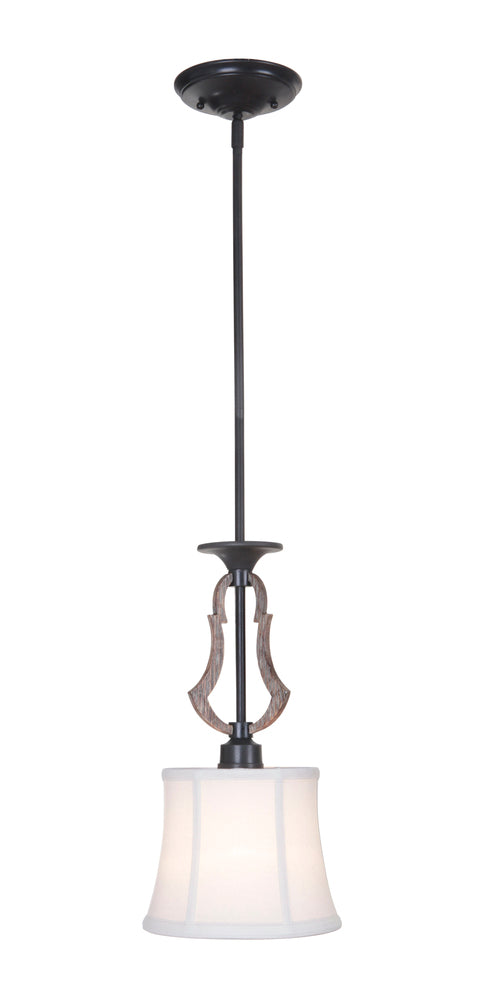 Craftmade Winton 1 Light Mini Pendant in Weathered Pine Finish Model: 35191-WP