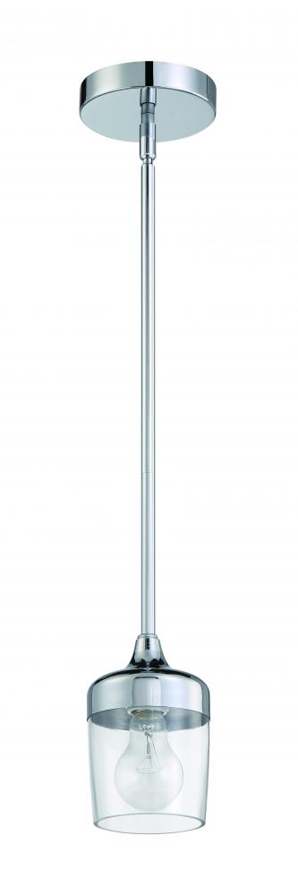 Craftmade Wrenn 1 Light Mini Pendant in Chrome Model: 58191-CH