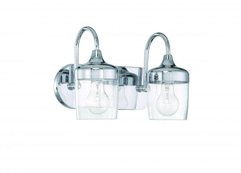 Craftmade Wrenn 2 Light Vanity in Chrome Model: 58102-CH