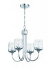 Craftmade Wrenn 4 Light Chandelier in Chrome Model: 58124-CH