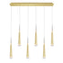 CWI Lighting Andes LED Pool Table Light With in Satin Gold Finish Model: 1103P40-6-602