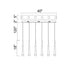 CWI Lighting Andes LED Pool Table Light With in Satin Gold Finish Model: 1103P40-6-602