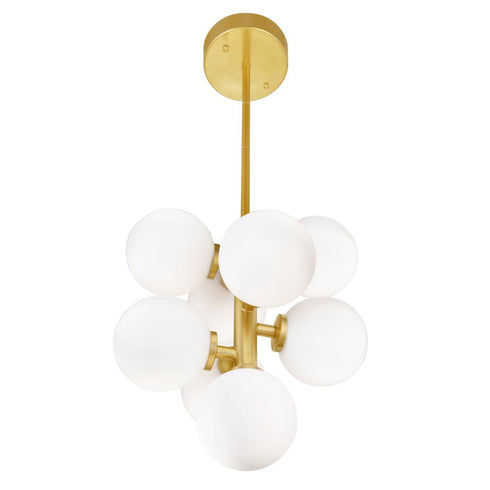 CWI Lighting Arya 8 Light Pendant With Satin Gold Finish Model: 1020P12-8-602