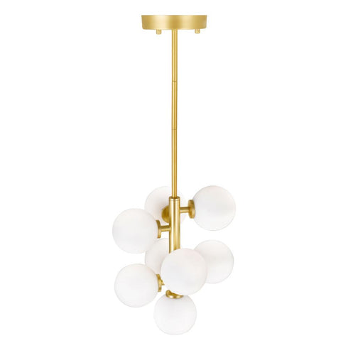 CWI Lighting Arya 8 Light Pendant With Satin Gold Finish Model: 1020P12-8-602
