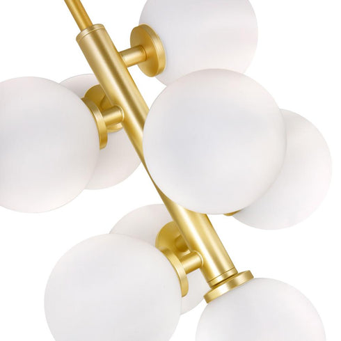 CWI Lighting Arya 8 Light Pendant With Satin Gold Finish Model: 1020P12-8-602