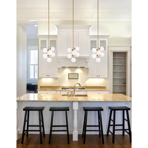 CWI Lighting Arya 8 Light Pendant With Satin Gold Finish Model: 1020P12-8-602