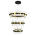 CWI Lighting Aya LED Integrated Pearl Black Chandelier Model: 1592P32-3-612