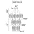 CWI Lighting Aya LED Integrated Pearl Black Chandelier Model: 1592P32-3-612