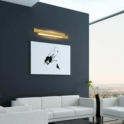 CWI Lighting Candora Integrated LED in Brass Vanity Light Model: 1698W36-624