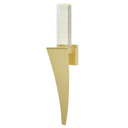 CWI Lighting Catania Integrated LED Satin Gold Wall Light Model: 1502W7-1-602
