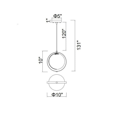 CWI Lighting Da Vinci 1 Light Mini Pendant With Brass Finish in Medallion Gold Finish Model: 1153P10-1-169