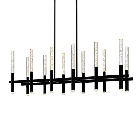 CWI Lighting Dragonswatch Integrated LED Black Chandelier Model: 1703P48-12-101-RC