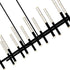 CWI Lighting Dragonswatch Integrated LED Black Chandelier Model: 1703P48-12-101-RC